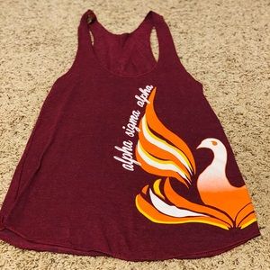 Alpha Sigma Alpha racerback tank